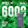 Relx Max Go 6000 Disposable Vape Box of 5 - VapingSupplier