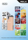 Relx Max Go 6000 Disposable Vape Box of 5 - VapingSupplier